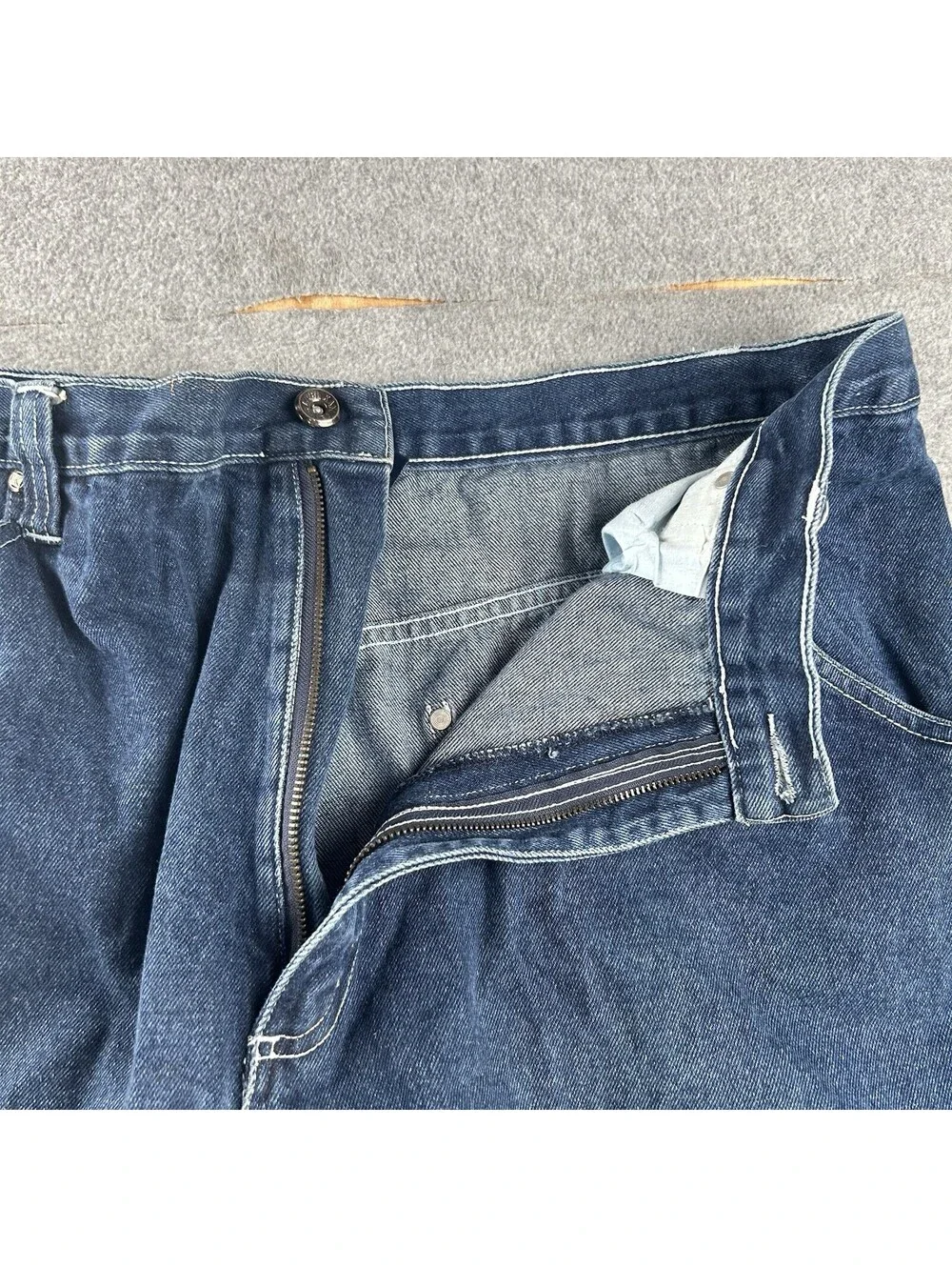 Vtg Karl Kani Men's 38x34 Baggy Relaxed Denim Jeans Streetwear Hip Hop Carpenter